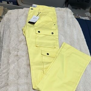 Genuine Merchandise Bright Yellow Cargo Pants
